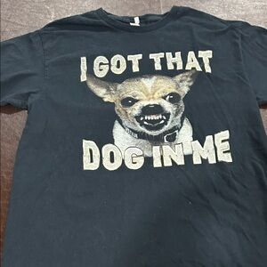 Fruit of the Loom Black Dog Graphic Tee